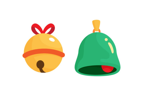 Bell Jingle Bell Christmas Vector Illustrations