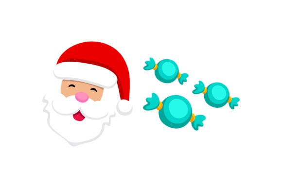 Candy Santa Illustrations for Crafting