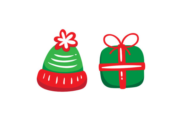 Gift Hat Set Christmas Illustrations