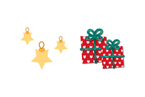 Gift Ornament Asset Christmas Set Illustrations