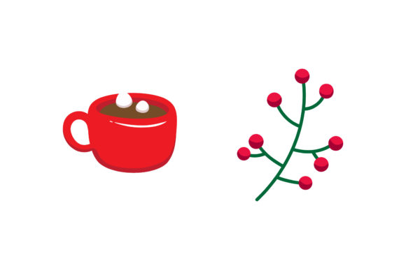 Ornament Drink Set Christmas Asset