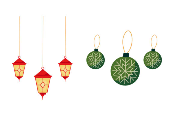 Ornament Lantern Christmas Vectors for Branding
