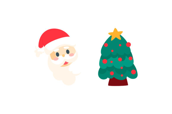Santa Tree Asset Christmas Set