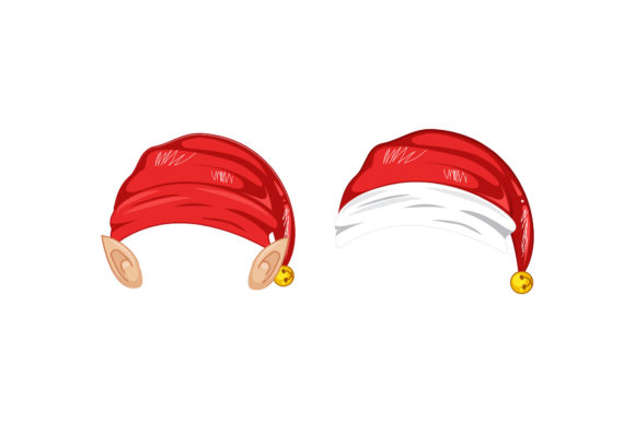 Santa’s Hat Sets Christmas Vectors for Festive Illustrations