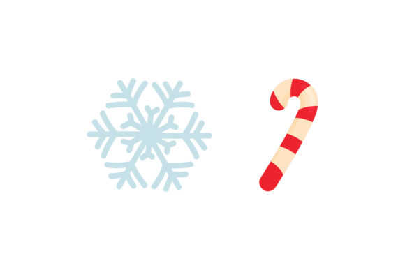Snow Candy Illustration Christmas Set